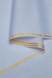 Bareeze Man Pima Cotton Unstitched Fabric for Summer - White