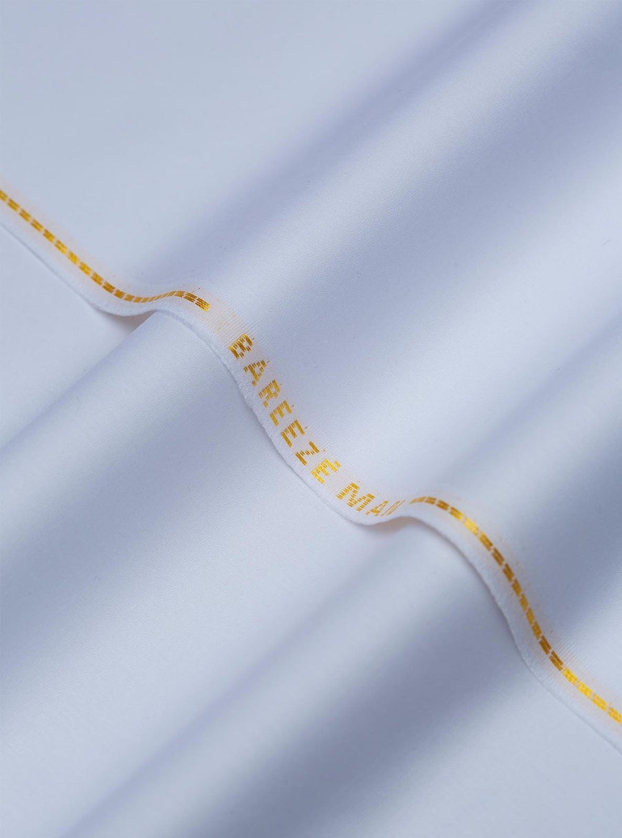 Bareeze Man Pima Cotton Unstitched Fabric for Summer - White