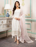 SIFA Luxury Embroidered Pret Suit - WHITE FOG