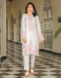 HemStitch Casual Pret Embroidered White Linen 2Pc Suit IMC00101