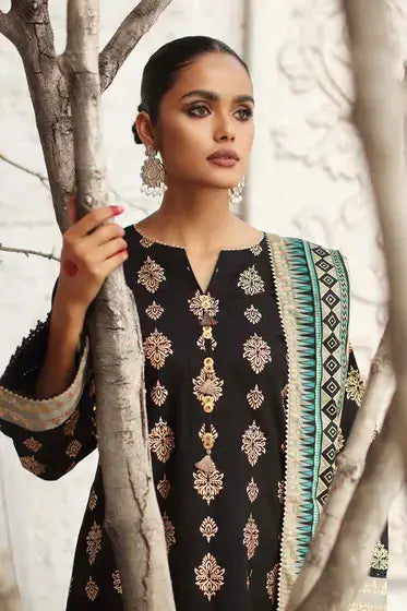 Gul Ahmed Pure Joy of Winter Printed Cotton 3Pc Suit WS-12001 B