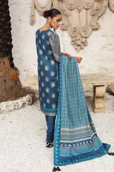 Gul Ahmed Pure Joy of Winter Printed Cotton 3Pc Suit WS-12002 A