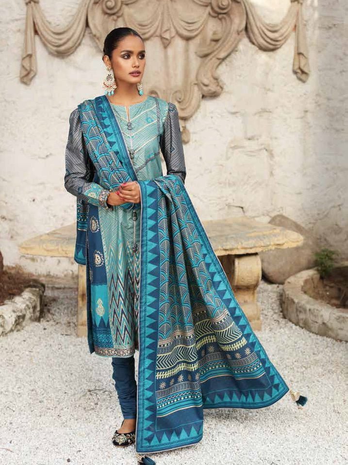 Gul Ahmed Pure Joy of Winter Printed Cotton 3Pc Suit WS-12002 A