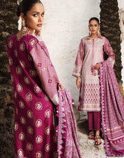 Gul Ahmed Pure Joy of Winter Printed Cotton 3Pc Suit WS-12002 B