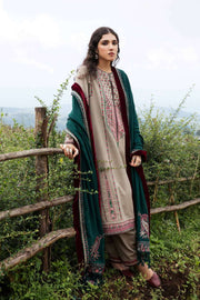 Zara Shahjahan Unstitched Embroidered Khaddar 3Pc Suit WS22-CYRA