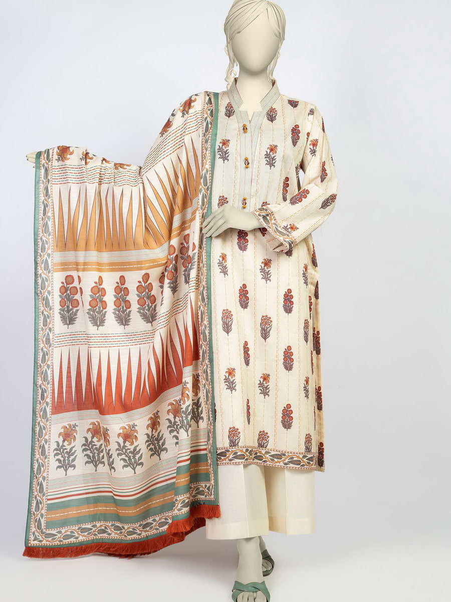 MTJ Tariq Jamil Classic Unstitched Printed Lawn 3Piece WSDT-S-23-50033