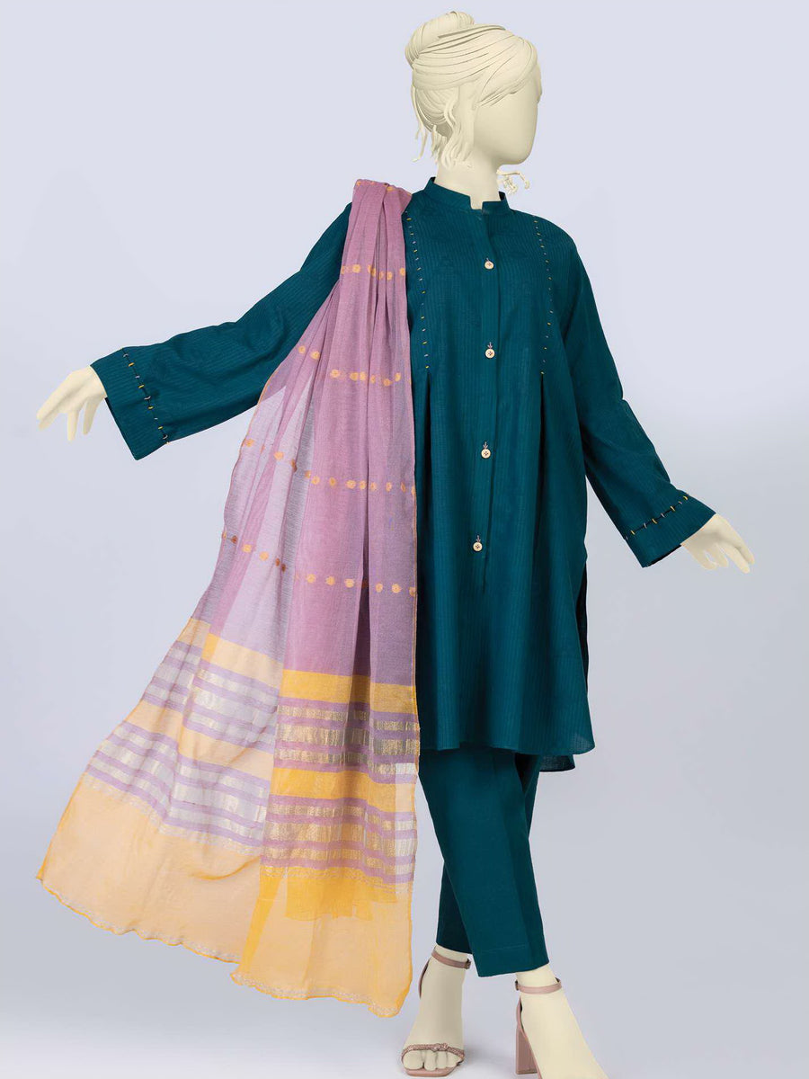 MTJ Tariq Jamil Classic Unstitched Jacquard 3Piece WSDT-S-23-50038