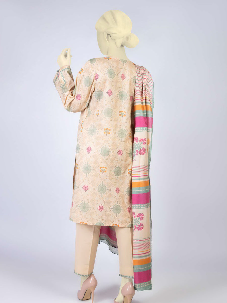 MTJ Tariq Jamil Classic Unstitched Printed Lawn 3Piece WSDT-S-23-50046