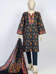 MTJ Tariq Jamil Classic Unstitched Printed Lawn 3Piece WSDT-S-23-50053