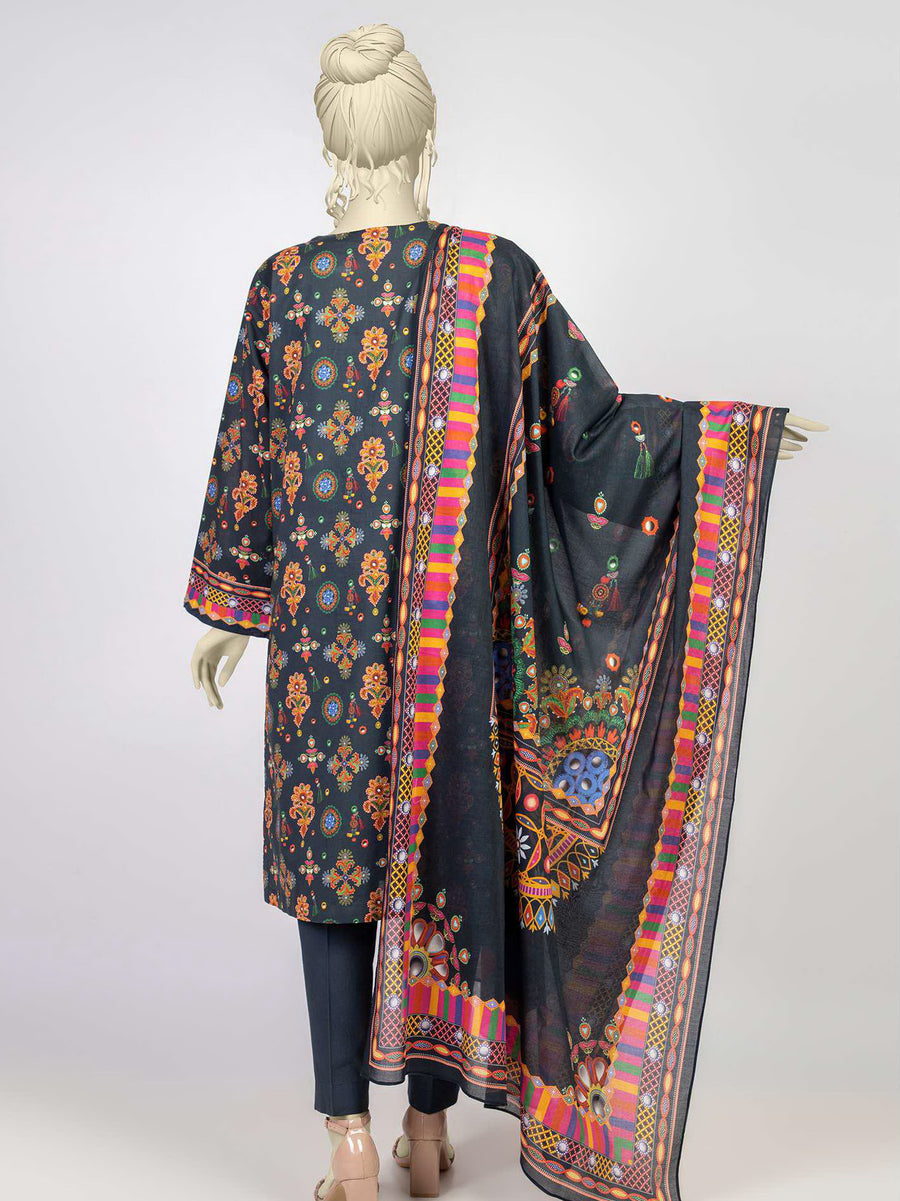 MTJ Tariq Jamil Classic Unstitched Printed Lawn 3Piece WSDT-S-23-50053