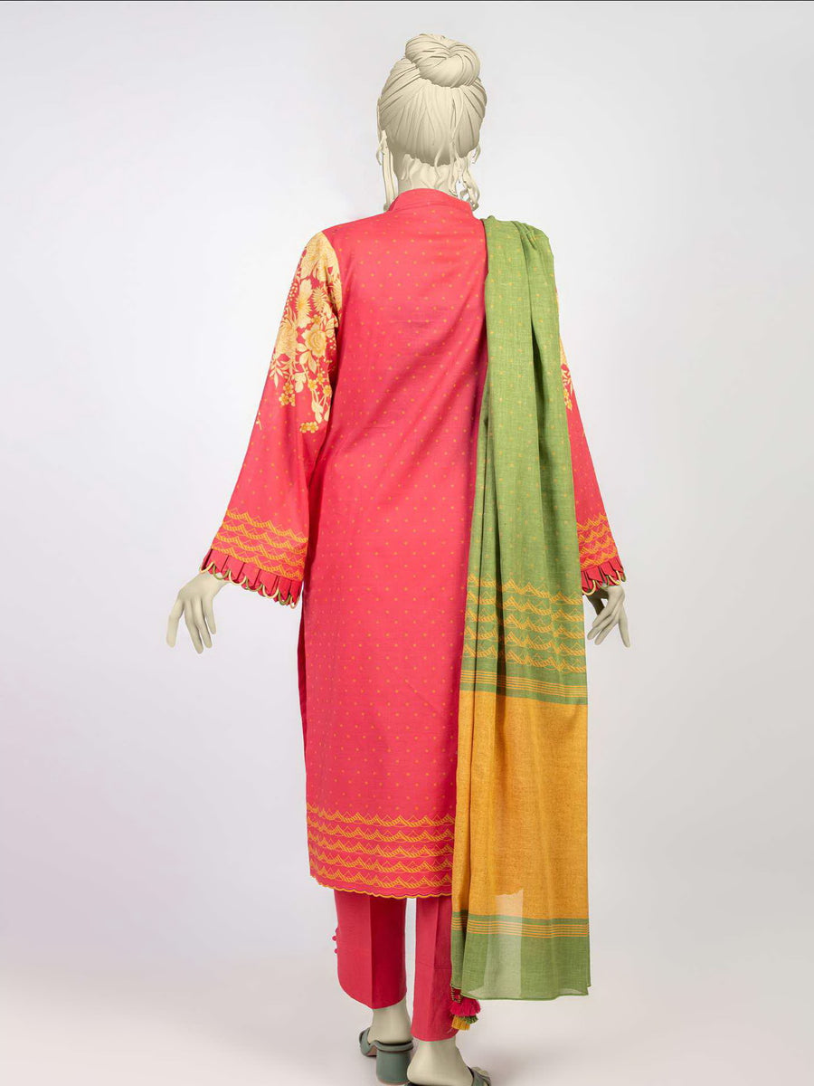 MTJ Tariq Jamil Classic Unstitched Printed Lawn 3Piece WSDT-S-23-50057