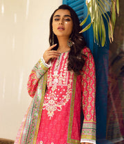 Zellbury Unstitched Embroidered Lawn 3 Piece Suit WUC22E30693