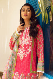 Zellbury Unstitched Embroidered Lawn 3 Piece Suit WUC22E30693