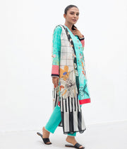 Zellbury Unstitched Printed Lawn 2 Piece Suit WUC22X20684