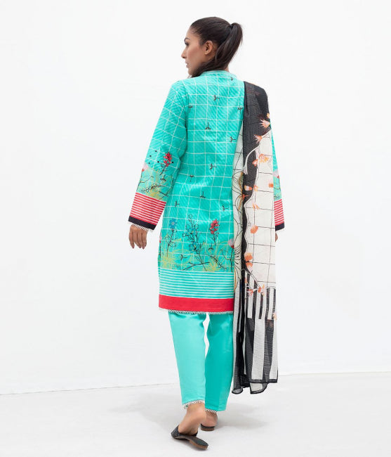 Zellbury Unstitched Printed Lawn 2 Piece Suit WUC22X20684