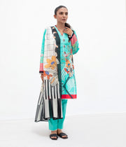 Zellbury Unstitched Printed Lawn 2 Piece Suit WUC22X20684
