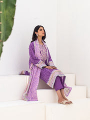 Zellbury Unstitched Embroidered Lawn 2 Piece Suit WUS23E20219