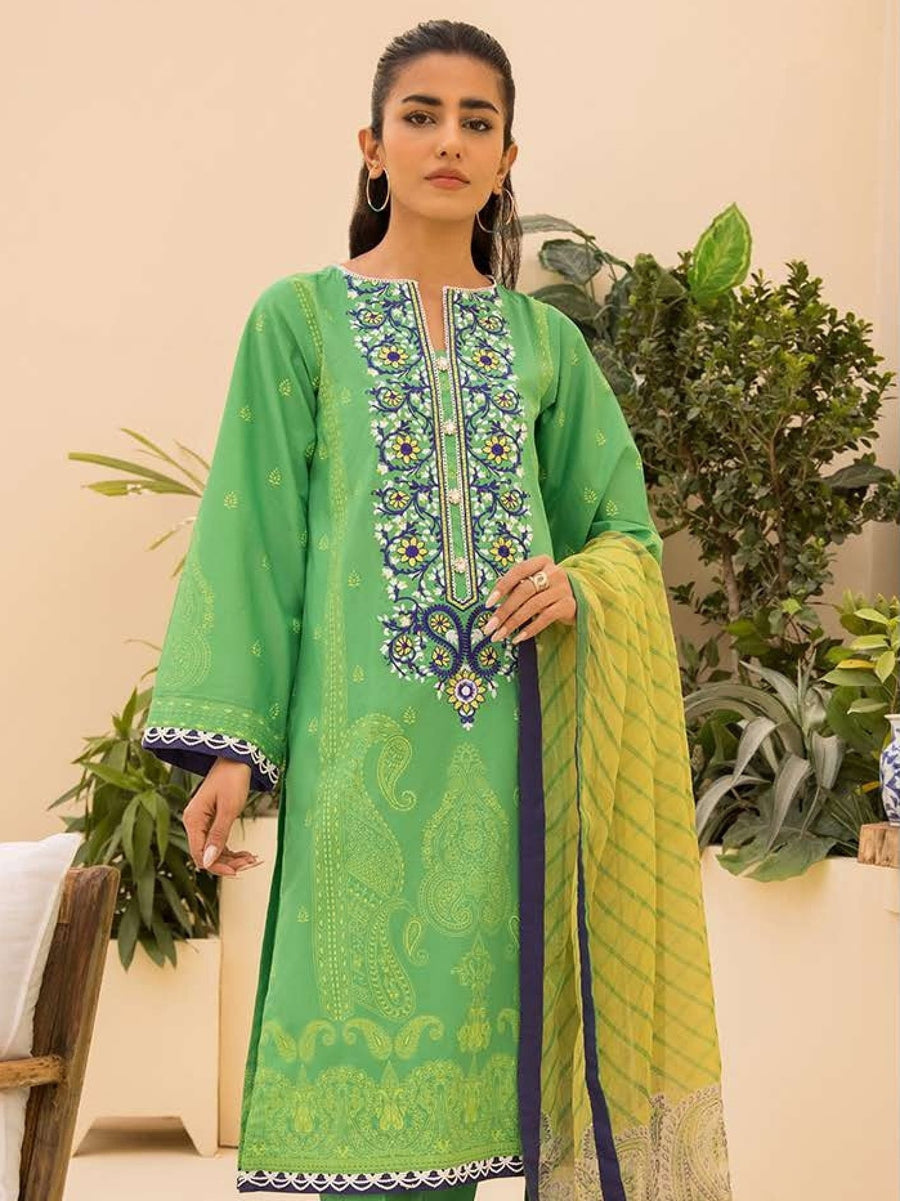 Zellbury Unstitched Embroidered Lawn 3Piece Suit WUS23E30162
