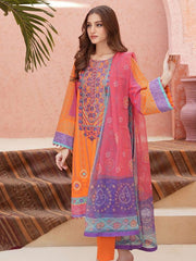 Zellbury Unstitched Embroidered Lawn 3Piece Suit WUS23E30165