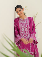 Zellbury Unstitched Embroidered Lawn 3 Piece Suit WUS23E30180
