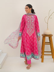 Zellbury Unstitched Embroidered Lawn 3 Piece Suit WUS23E30258
