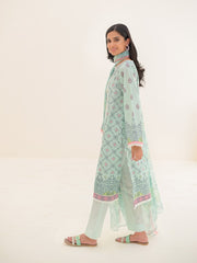 Zellbury Unstitched Embroidered Lawn 3 Piece Suit WUS23E30261