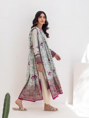 Zellbury Unstitched Embroidered Lawn 3 Piece Suit WUS23E30269