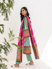 Zellbury Unstitched Embroidered Lawn 3 Piece Suit WUS23E30270