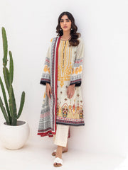 Zellbury Unstitched Embroidered Lawn 3 Piece Suit WUS23E30274