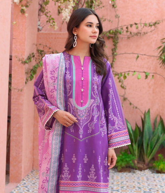 Zellbury Unstitched Printed Lawn 2 Piece Suit WUS23X20109