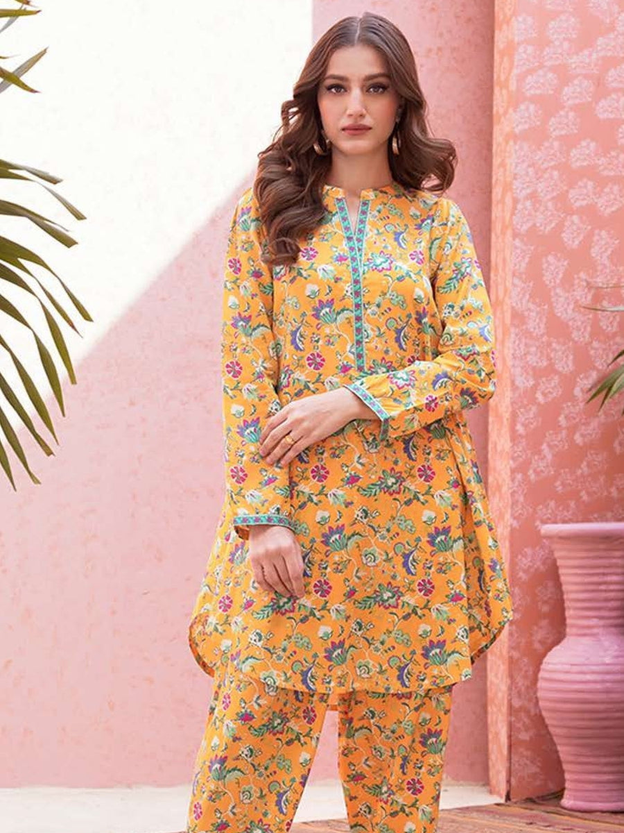 Zellbury Unstitched Printed Lawn 2Piece Suit WUS23X20114