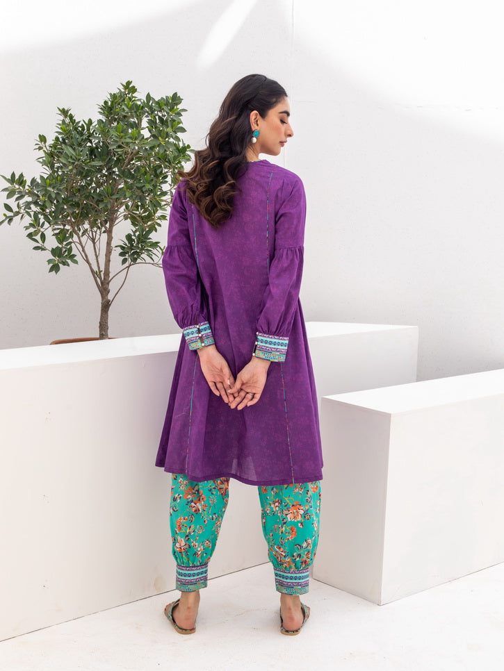 Zellbury Unstitched Printed Lawn 2 Piece Suit WUS23X20203