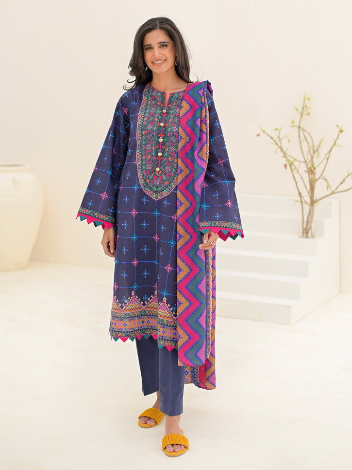 Zellbury Unstitched Printed Lawn 2 Piece Suit WUS23X20208
