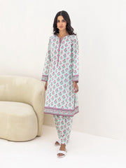 Zellbury Unstitched Printed Lawn 2 Piece Suit WUS23X20210