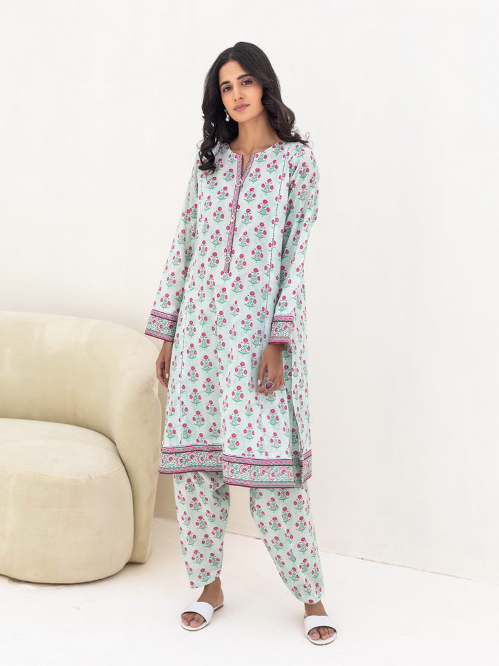 Zellbury Unstitched Printed Lawn 2 Piece Suit WUS23X20210