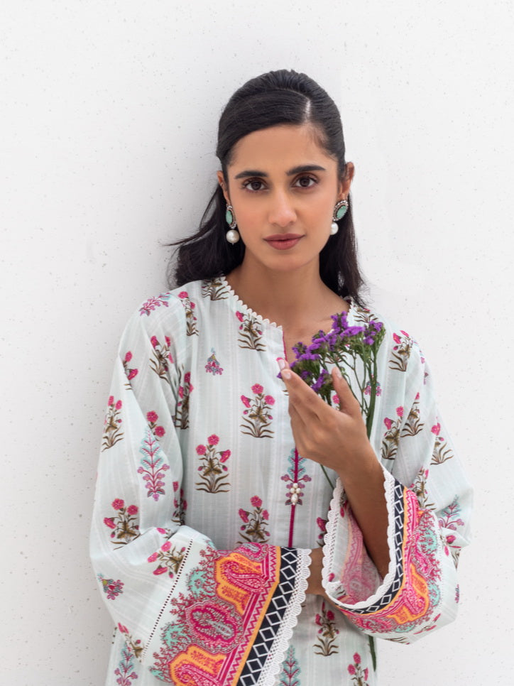 Zellbury Unstitched Printed Lawn 2 Piece Suit WUS23X20213