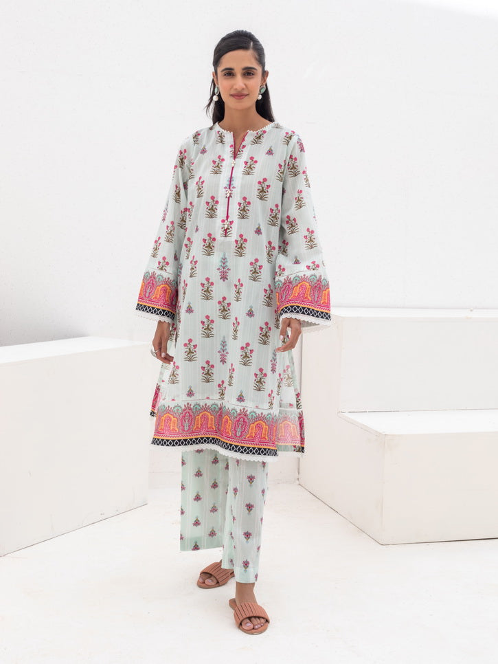 Zellbury Unstitched Printed Lawn 2 Piece Suit WUS23X20213