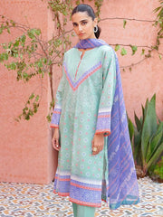 Zellbury Unstitched Printed Lawn 3Piece Suit WUS23X30132