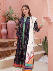 Zellbury Unstitched Printed Lawn 3Piece Suit WUS23X30135