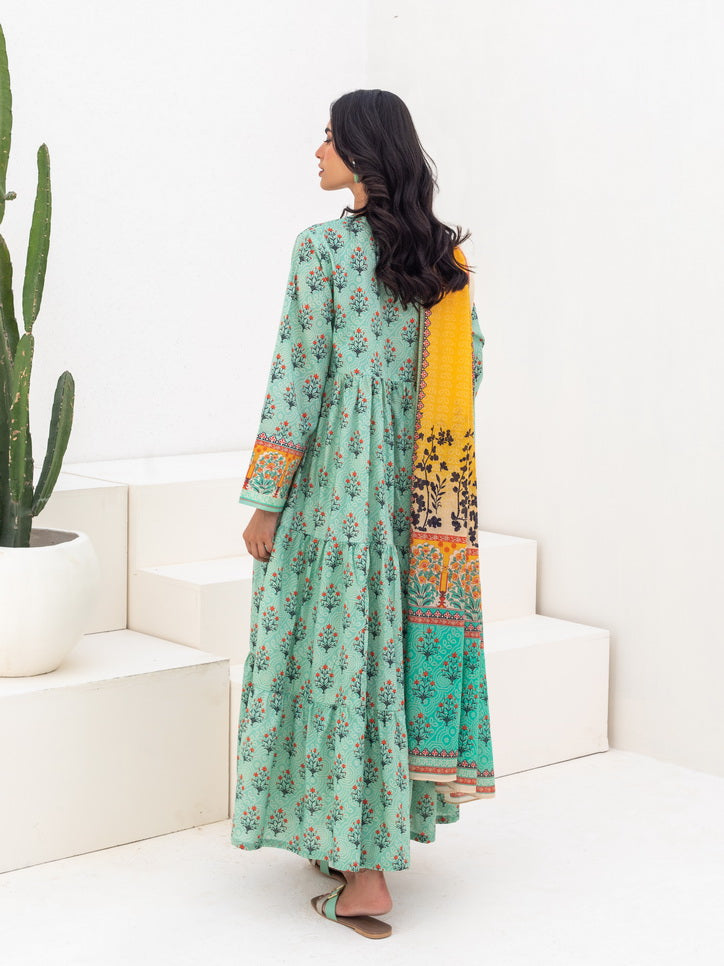 Zellbury Unstitched Printed Lawn 3 Piece Suit WUS23X30136