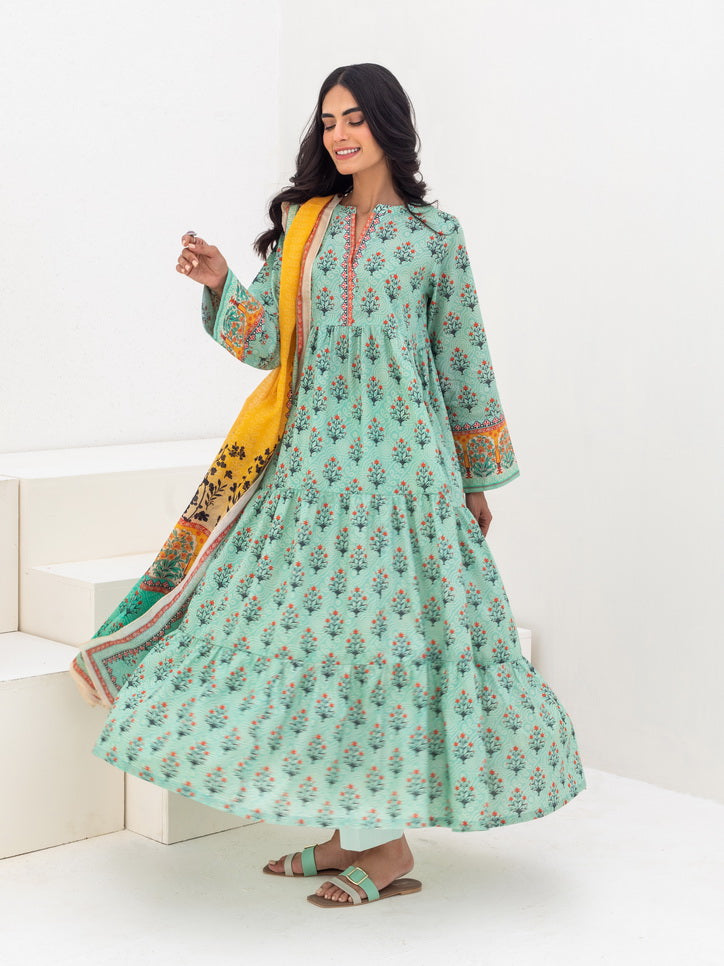 Zellbury Unstitched Printed Lawn 3 Piece Suit WUS23X30136