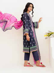 Zellbury Unstitched Printed Lawn 3 Piece Suit WUS23X30229