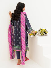 Zellbury Unstitched Printed Lawn 3 Piece Suit WUS23X30229