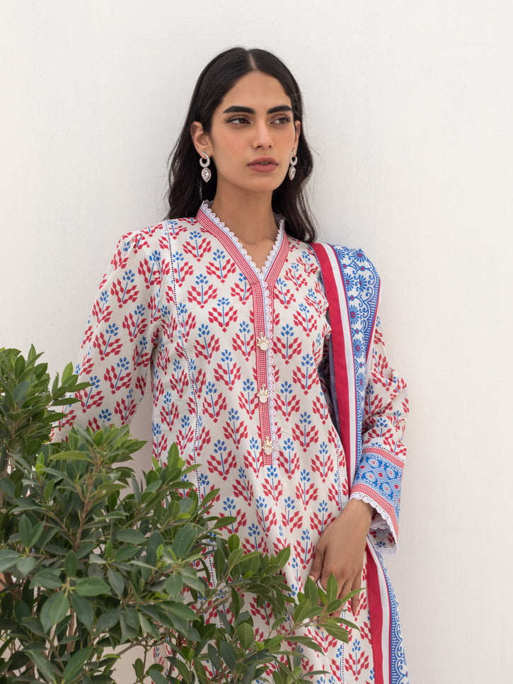 Zellbury Unstitched Printed Lawn 3 Piece Suit WUS23X30231