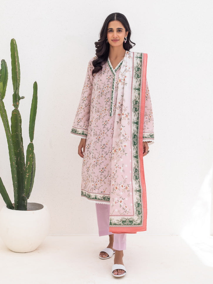 Zellbury Unstitched Printed Lawn 3 Piece Suit WUS23X30233