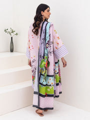 Zellbury Unstitched Printed Lawn 3 Piece Suit WUS23X30239