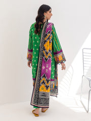 Zellbury Unstitched Printed Lawn 3 Piece Suit WUS23X30243