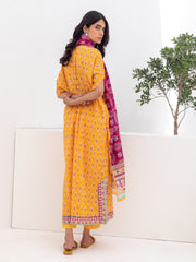 Zellbury Unstitched Printed Lawn 3 Piece Suit WUS23X30245