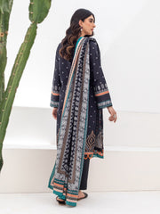 Zellbury Unstitched Printed Lawn 3 Piece Suit WUS23X30247