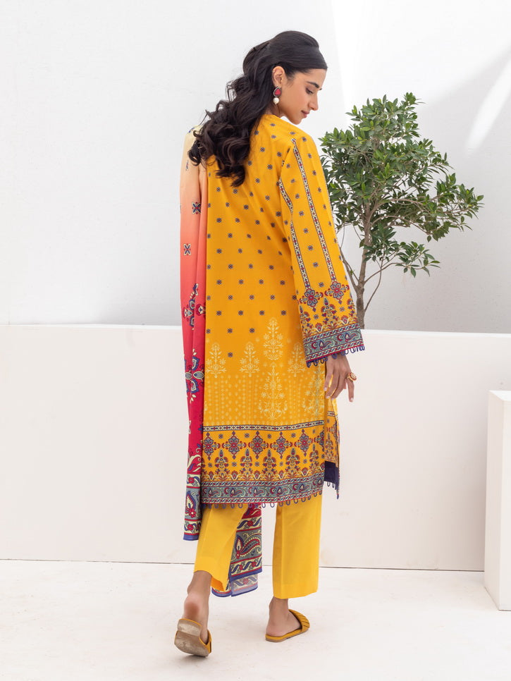 Zellbury Unstitched Printed Lawn 3 Piece Suit WUS23X30249
